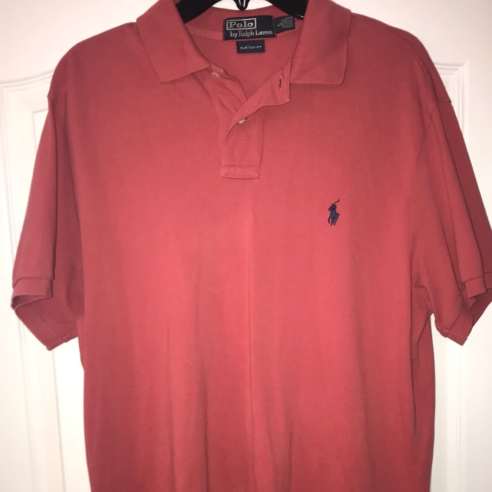 Pink Polo Ralph Lauren collared shirt (L)